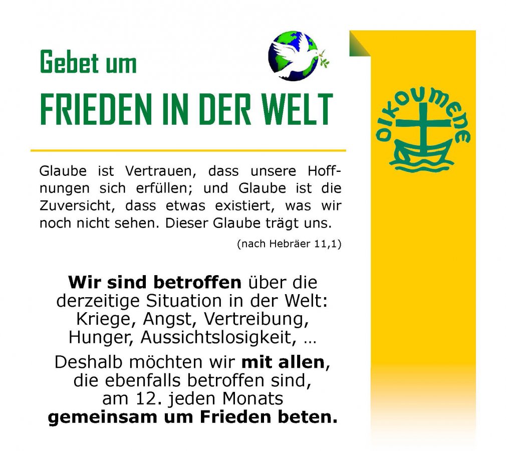 Friedensgebete
