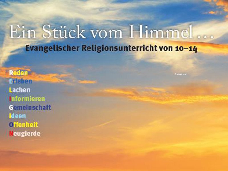 Evangelischer Religionsunterricht an der Sekundarstufe I